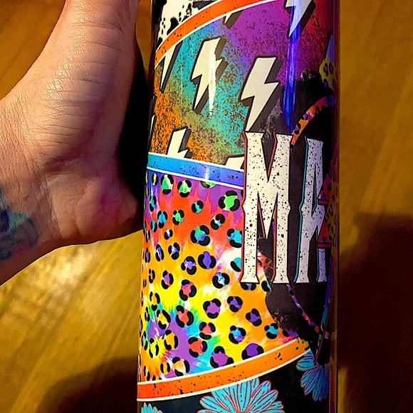 MAMA BRIGHT MULTI DESIGN 20oz.skinny stainless insulated tumbler w/lid,straw - Picture 7 of 11